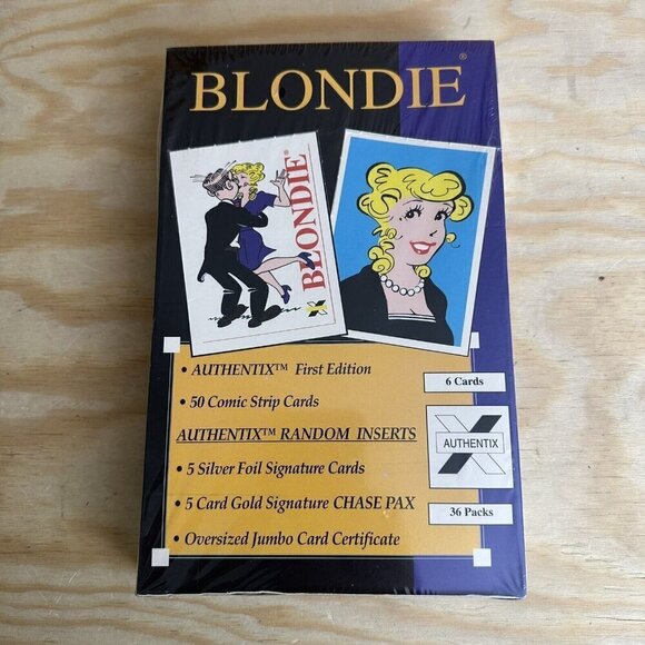 Factory Sealed Box 1995 Authentix Blondie Comic Strip Trading Cards - Picture 1 of 6